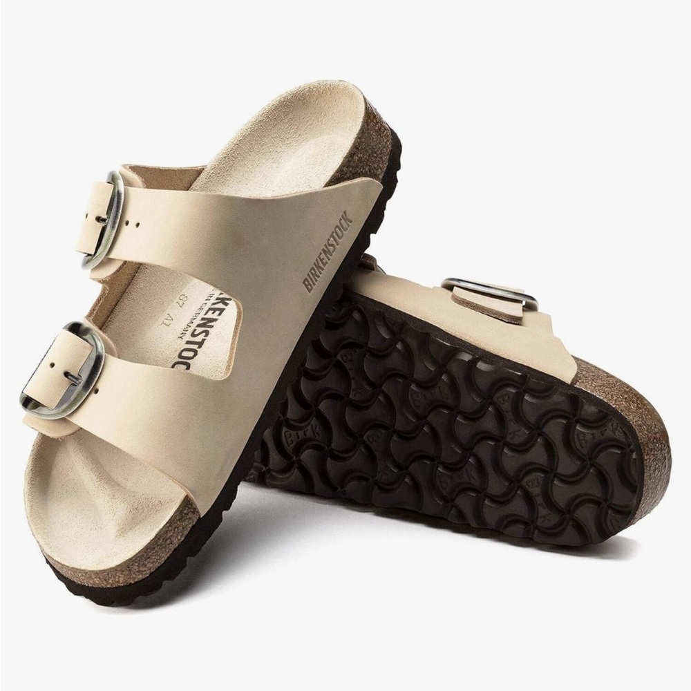 Birkenstock Arizona torty sandal in almond. Size 37/7
